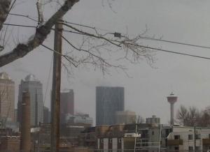 The Calgary Tower on the right was the tallest building when it was built in the late 60's. It makes me chuckle to think now when on the observation deck, one can also look up at offices.