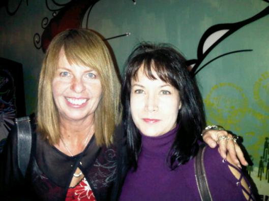 Me and my friend Sandra out and about at some dancing joint.