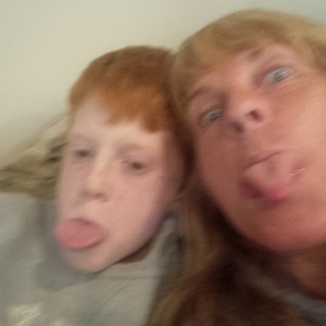 Spencer and me. We texted this picture to his Mom while watching Inspector Gadget