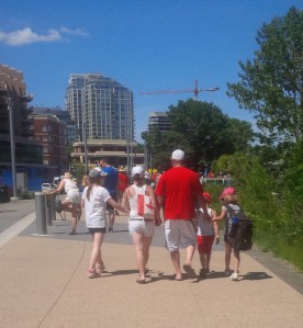 5 Canadians heading west on the River Walk